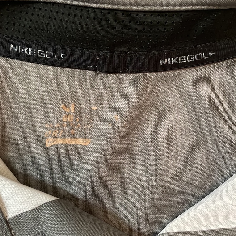 Nike Performance Mens Golf Polo (Lime Green/Light Gray/Dark Gray) - Picture 7 of 7